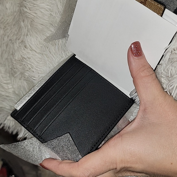 3 In 1 Wallet In Blocked Signature Canvas - Picture 5 of 6